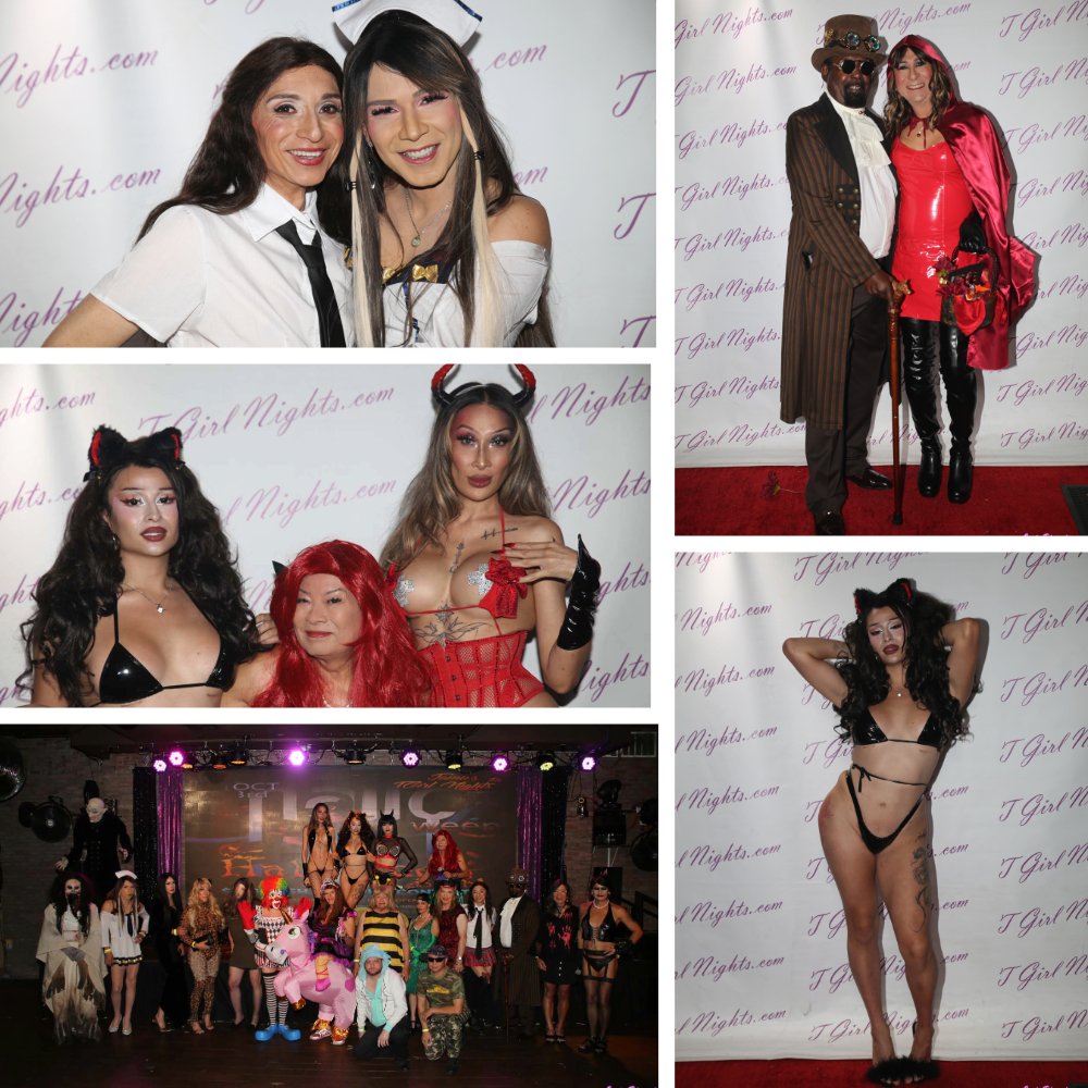 tgirlnights's tweet photo. 🎃🧛‍♀️ OUR HALLOWEEN BASH WAS FANGTASTIC! 🧛‍♀️🎃
WOW! What a NIGHT! 👻🔥
Lots of AMAZING COSTUMES, tons of PARTYING, and SO MUCH FUN! 🎉💃
Thank you to everyone who came out and made our Halloween Bash one SPOOKTACULAR night to remember! 🖤🎃
At Hamburger Marys, Long Beach.
Many more photos to come!
#tgirlnights #transgender #ts  #tg #cd
Sponsorred by @groobydotcom 
@Viredesire