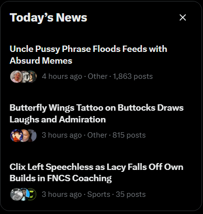 bigbabybebop's tweet photo. riveting news week https://t.co/iE7v85xqNg