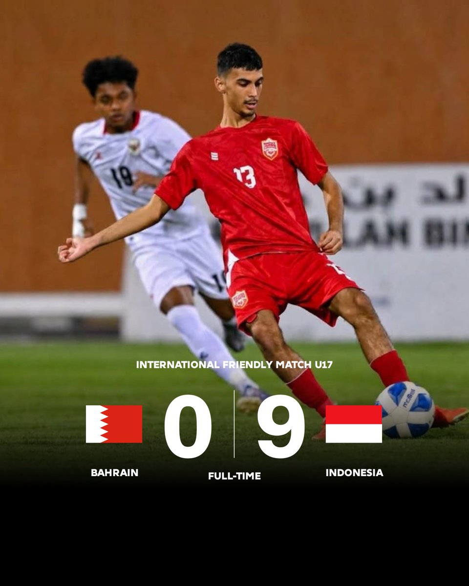 90min_indonesia's tweet photo. Timnas Indonesia U-17 meraih kemenangan telak 0-9 atas Bahrain pada laga internasional Friendly Match U-17.
#90minindonesia #timnasindonesia #timnas #kitagaruda https://t.co/V2CrvKrNbs