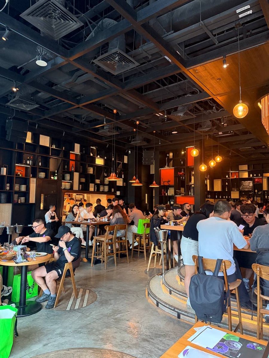 liquid_vlad's tweet photo. Just wrapped up the VIP Lunch event from @popdex_ and it was soooo gooood!

Great food, good conversations and was so nice to catch up with @ZacPrater, @Gabrysia_eth, Maggie, Emi and the rest of the team. 

Off to a great start at Token2049 in Singapore. https://t.co/hKf1ehnWaY