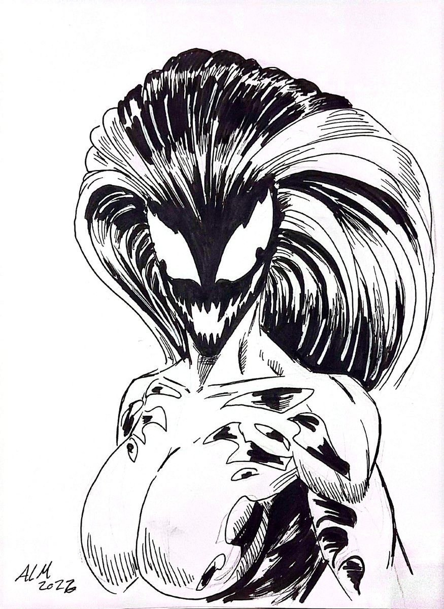 AustinLeeDraws's tweet photo. 20 Min Scream Sketch

Did this for fun before heading to bed. 
Scream just look so cool! 

#marvel #marvelscream #symbiote #venom #sketch #art https://t.co/vf2XfZAGjt