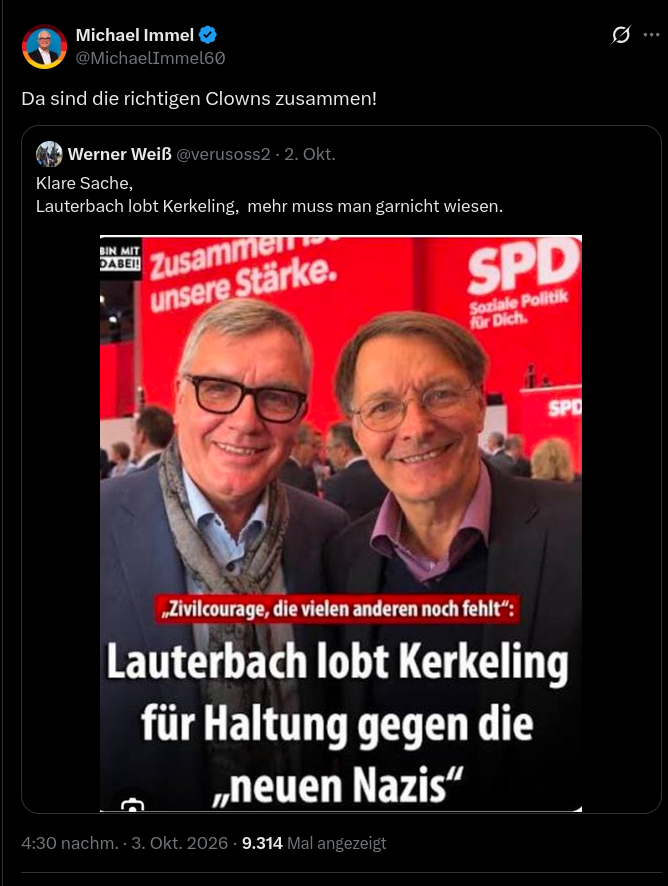 NikithebIocker's tweet photo. @MichaelImmel60 (ex dieBasis) von der extrem rechten Clowns Partei #AFD https://t.co/Y1wjABRr2Q