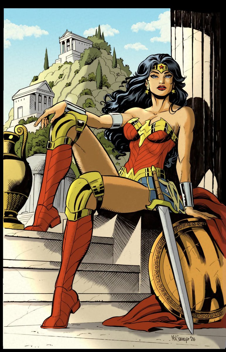 juanalvarezilus's tweet photo. Un coloreado rápido por diversión, en esta ocasión una ilustración de Wonder Woman dibujada por @MLSanapo .

English:
A color sample just for fun, this time over a Wonder Woman art by Maria Laura Sanapo.

#wonderwoman #dccomics #comicart #comiccolorist #colorsamples https://t.co/CQPdtpuOIy