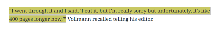 MAOrthofer's tweet photo. William T. Vollmann reacting the way all authors should when their editor tells them their work needs some pruning. https://t.co/rmHuaX2Bi7 https://t.co/miqAx8IqW7