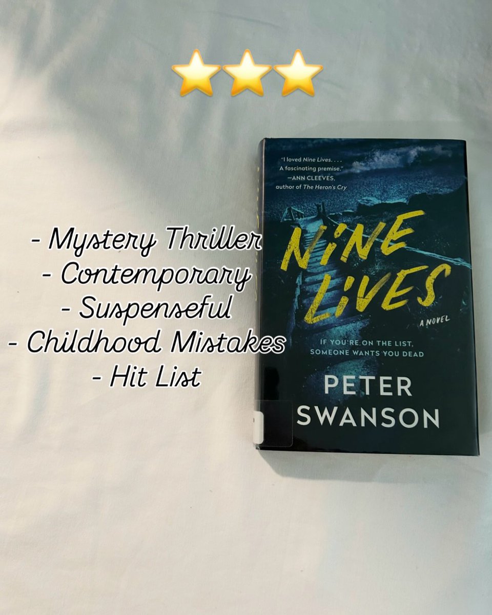 26Yamilee's tweet photo. 피터 스완슨의 《나인 라이브스》. 이런 독자에게 추천
- 등장인물보다 먼저 미스터리를 풀어보는 걸 좋아하는 독자
- “이들은 어떻게 연결되어 있을까? ”라는 질문을 중심으로 한 스릴러를 찾는 사람
- 마지막 장에서 빛을 발하는 반전을 좋아하는 독자

이런 https://t.co/w3JtyVmBal