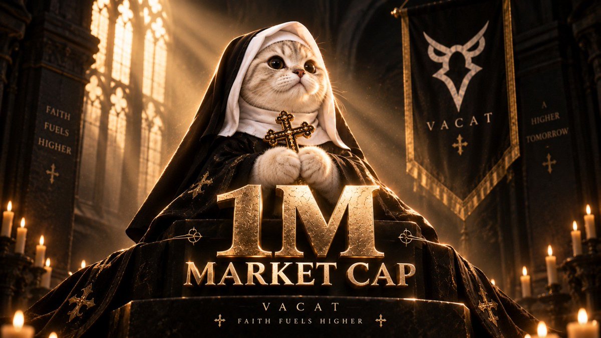 lil_vacat's tweet photo. 1M carved into the holy altar
$VACAT https://t.co/4oXpMccHUf