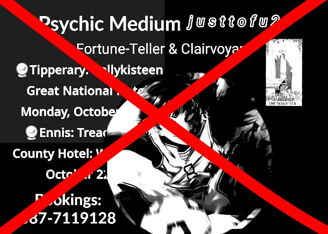 waterbreaker12's tweet photo. ⚠️ IF YOU A MEMEBER OF THE LGBTQIA+ COMMUNITY / OR OVER THE AGE OR 30 ⚠️ DO ***NOT*** ORDER A PSYCHIC READING APPOINNMENT FROM @Justtofu2 . IF I HAD ANY WORDS TO TELL MY DECEASED WIFE, IT WOULD BE THOSE. https://t.co/NOkzR2d1R1