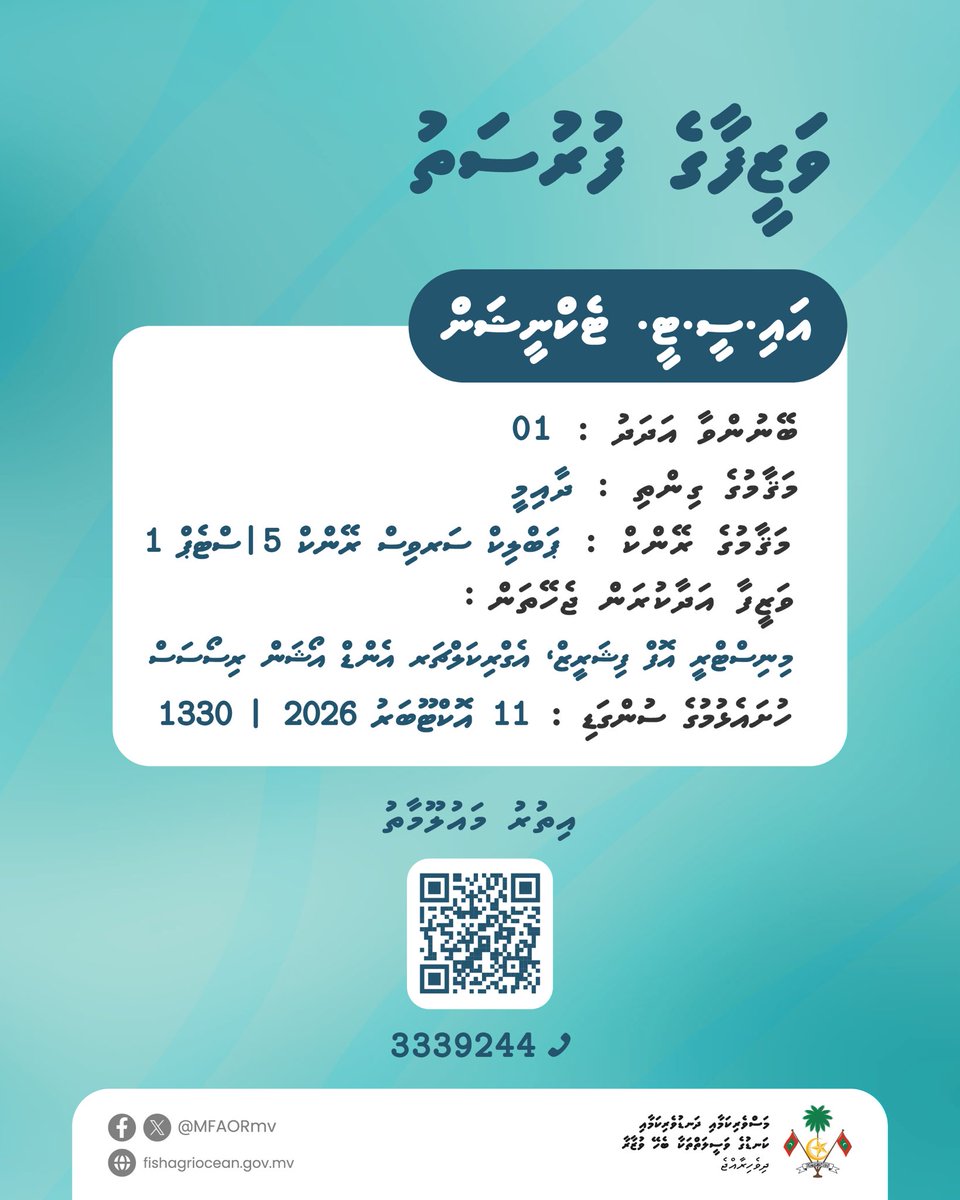 MFAORmv's tweet photo. ވަޒީފާގެ ފުރުސަތު - އައި.ސީ.ޓީ. ޓެކްނީޝަން

https://t.co/Jfj6Sr7vEu https://t.co/ipnAZI2yiq