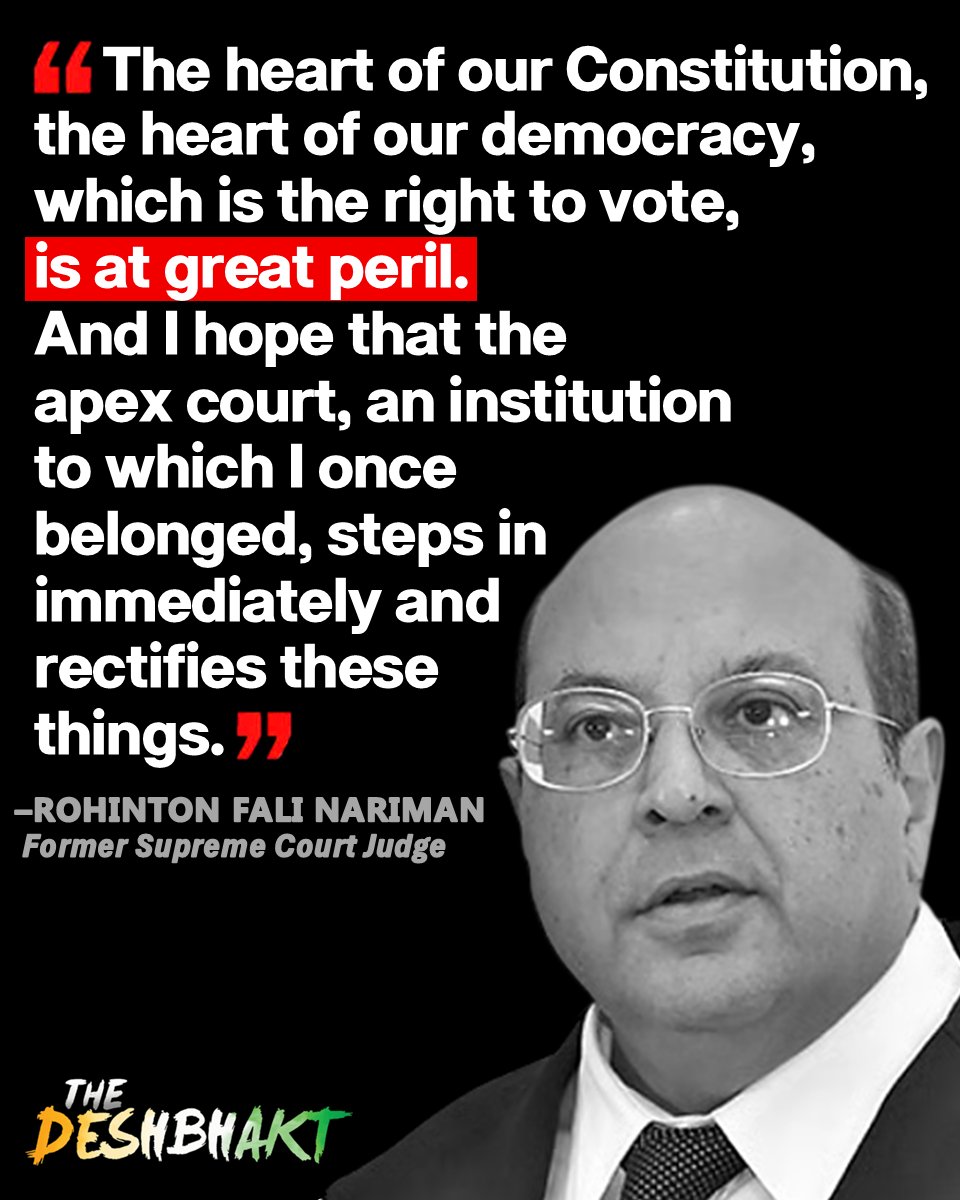 TheDeshBhakt's tweet photo. It is not enough that the retired lot speak up. The ones in the Supreme Court right now - must rise to the challenge, as another 'Dark Chapter' is being scripted in the history of our nation. #Emergency2.0 https://t.co/99KlFmIkYD