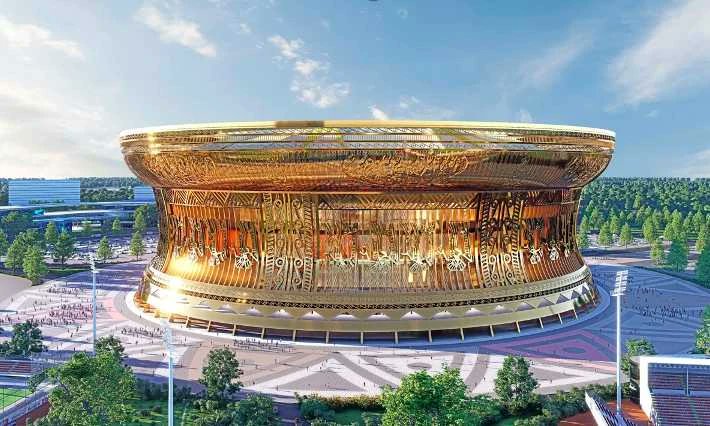 TML_Zw's tweet photo. World's largest stadium twice the size of Anfield takes shape in $38bn build

Extraordinary images have emerged showing the building works for what is set to become the world’s largest stadium. Construction of the 135,000-seater VinFast Trong Dong Stadium in Hanoi, Vietnam, began nine months ago.
https://t.co/ThJ1WJrLJv