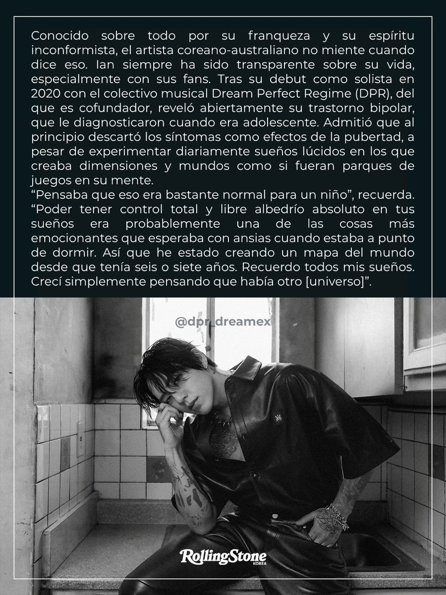 dpr_dreamex's tweet photo. Entrevista #DPRIAN Rolling Stone Korea, traducción al español @DPRIAN_ (1/5) https://t.co/EvjfTGvw6v