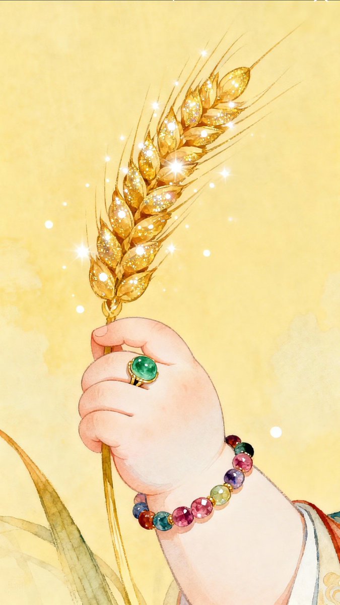 Xi4nbZ6iyymaW9h's tweet photo. [Holding a chest of millet, cherishing every simple and warm moment in daily life]， https://t.co/xsNb4u3DLY