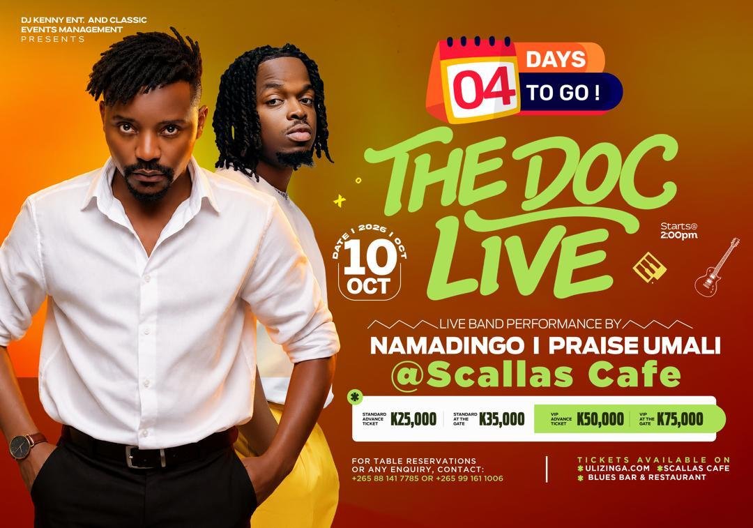 UVM_Tweets's tweet photo. Namadingo & Praise Umali — Live Band!
📅 10th October | ⏰ 2PM
📍 Scallas Cafe
🎫
https://t.co/ZwsP34u1tj
#ScallasCafé #TheDocLive #Namadingo https://t.co/nqueHvUcLa