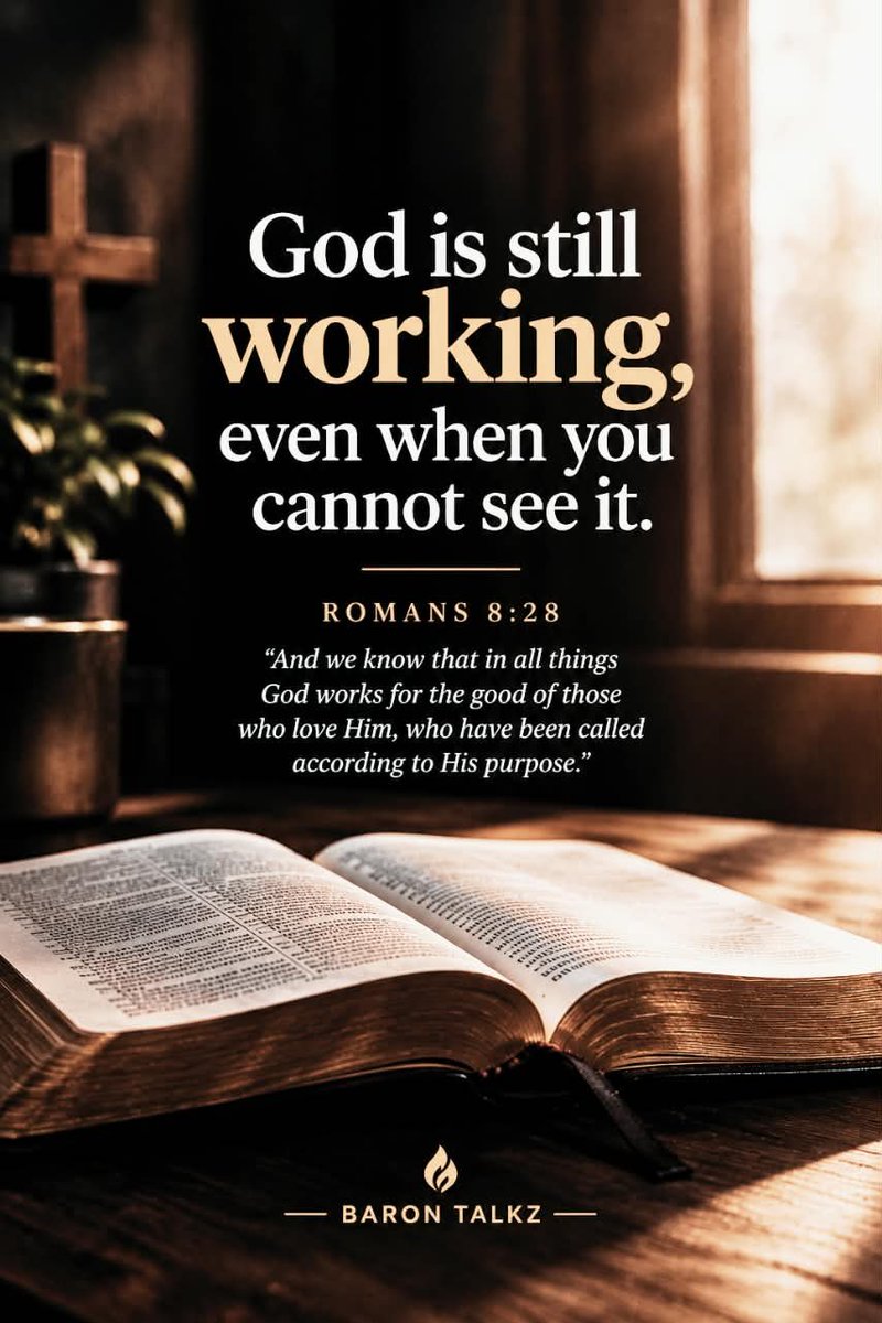 Barontalkz's tweet photo. God is still working, even when you cannot see it. Trust His timing. Keep believing. Your story is not over.

#Faith #TrustGod #GodIsWorking #Christianity #BaronTalkz https://t.co/iLbqfLOsLc