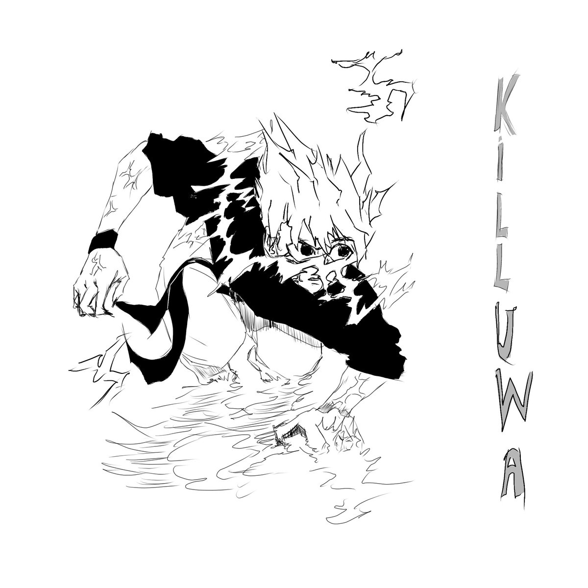 PanelArtistSora's tweet photo. Who do you think would win in a fight—Godspeed Killua or Prime Kurapika? Posting 1 anime sketch every single day! Hit follow and comment which Hunter x Hunter character I should draw next 🎨👇"#HunterxHunter #Killua #KilluaZoldyck #Godspeed #HxH #AnimeArt #SpeedSketch #IbisPaintX https://t.co/ieSelCxEqj