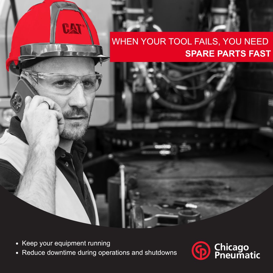 CP_PowerTools's tweet photo. Because in critical applications, service continuity is key to reducing risk and protecting uptime

👉Learn more on Chicago Pneumatic Bolting Service offer https://t.co/kSbUxiDQmL

#CPTools #Hydraulic #CriticalBolting #IndustrialService #Maintenance #SpareParts #ChicagoPneumatic https://t.co/nROAJPclQE