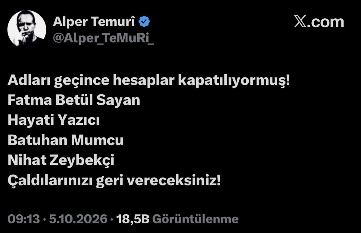 idizerhan's tweet photo. demiş ve hesabı birkaç saat içinde kapanmış.

Bu meseleye hiç girmiyorum çünkü midem bulanıyor. Bu seviyedeki insanlarla kavgayla da olsa muhatap olmak istemiyorum. 

Yazık bu memlekete. 3-5 kişi daha fazla çalacak diye bu halka bunu yapmayın. https://t.co/GEbP6PB0Cb