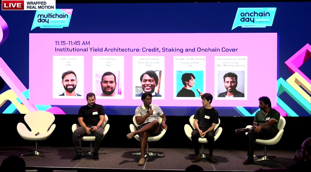 BondSuperApp_'s tweet photo. Institutional yield starts with the right architecture.

Bond CEO and Co-Founder @TawehBeysolow joined leaders from @FlareNetworks, @CapApp and @Multichain to discuss how credit, staking and onchain coverage are shaping institutional yield. https://t.co/dMR7ugB3B6