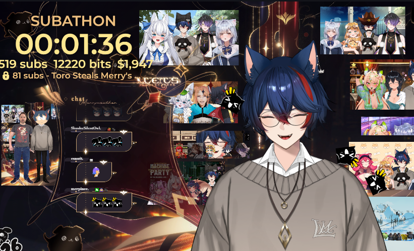 Merrydawg's tweet photo. AAAAAAH SUBATHON ALMOST ENDING AAA https://t.co/cO3gyYFUJF