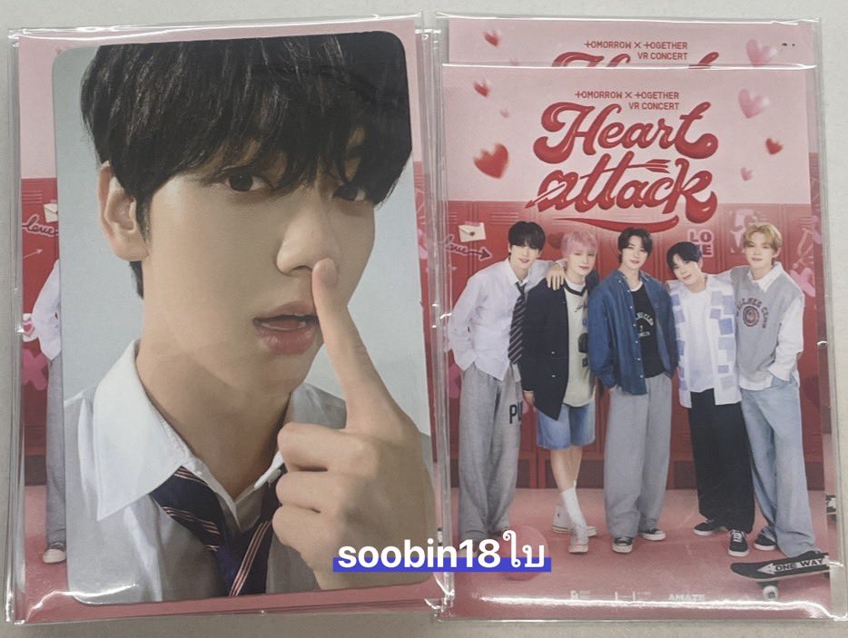 ggwry80517's tweet photo. TOMORROW X TOGETHER VR CONCERT : HEART ATTACK
โฟโต้การ์ดใบละ 159 บาท
ค่าส่ง30฿เท่าน้านนนน
โปรถึง6-9ตุลานี้เท่านั้นน้าาา🙏💕
#투모로우바이투게더 #TOMORROW_X_TOGETHER #TXT
#TXTขวัญใจเมเจอร์ #SoobinTXT #soobin https://t.co/E1oAUpyhOy