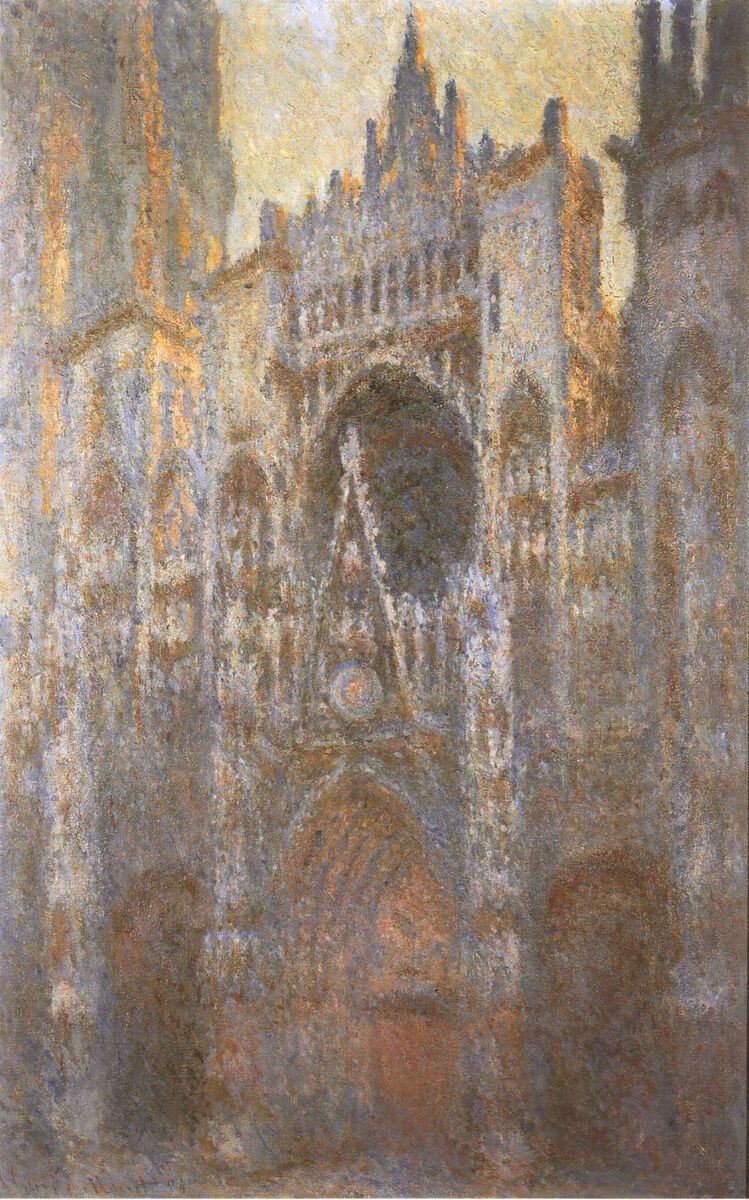 artistmonet's tweet photo. Rouen Cathedral - 1893 #artbots #monet https://t.co/V82OcaiulL