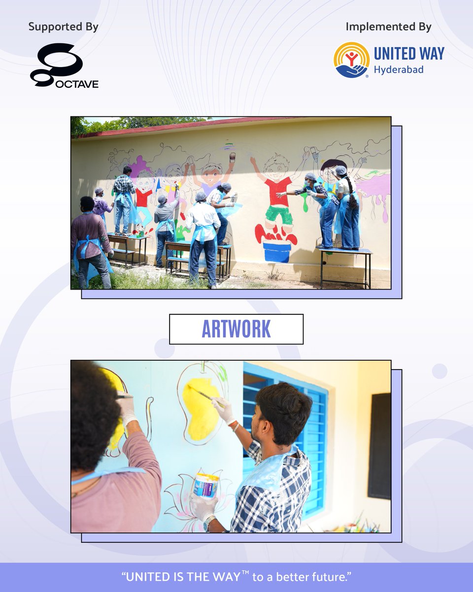 unitedwayhyd's tweet photo. 🏡✨A brighter learning space for children at MPPS Arundati Nagar School near Jawaharnagar!

Under the Shiksha Saathi Education Program, @unitedwayhyd , with #Octave, transformed the school through infrastructure improvements, creative artwork, play area materials
#ShikshaSaathi https://t.co/tbPHaFCGSc