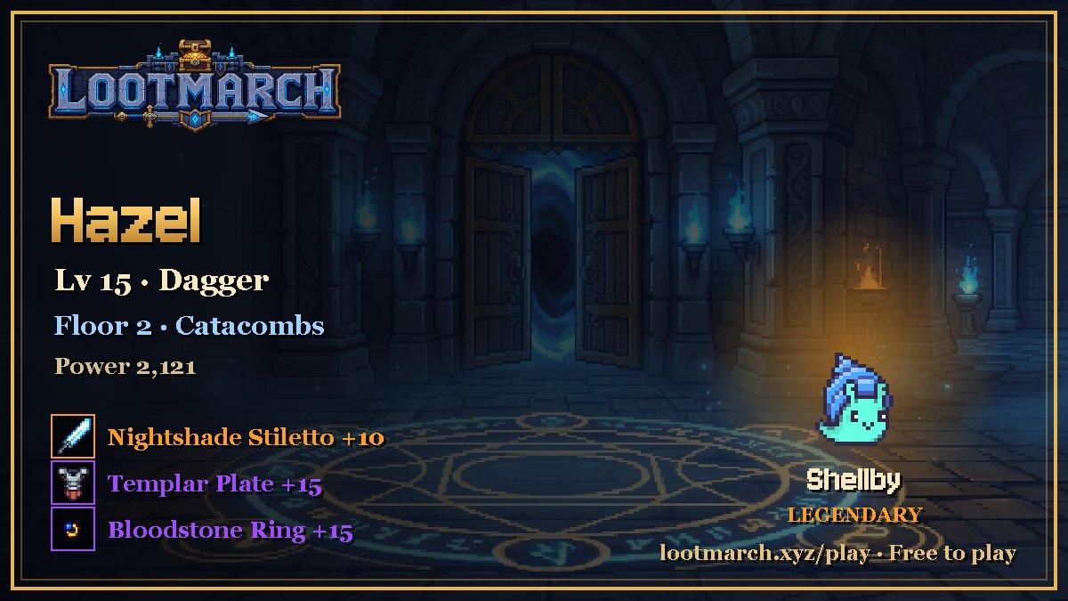 yaboiuge's tweet photo. Pulled a legendary Nightshade Stiletto in LootMarch. 💎
The grind pays off in loot.
@PlayLootMarch  lvl 15 going up lets go https://t.co/CIAgZB79jC