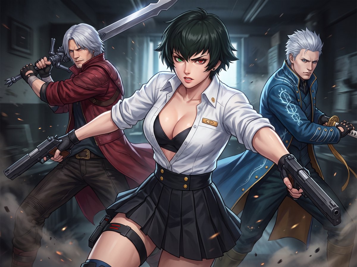 Untold_AiCreate's tweet photo. Devil May Cry

#Lady #Dante #Vergil #videogame #AIart️️️️️️️️️️️️️️️️️️️️️️️️️️️️️️️️️️️️️️️️️️️️️️️️️️️ https://t.co/4uCQEO7hhW