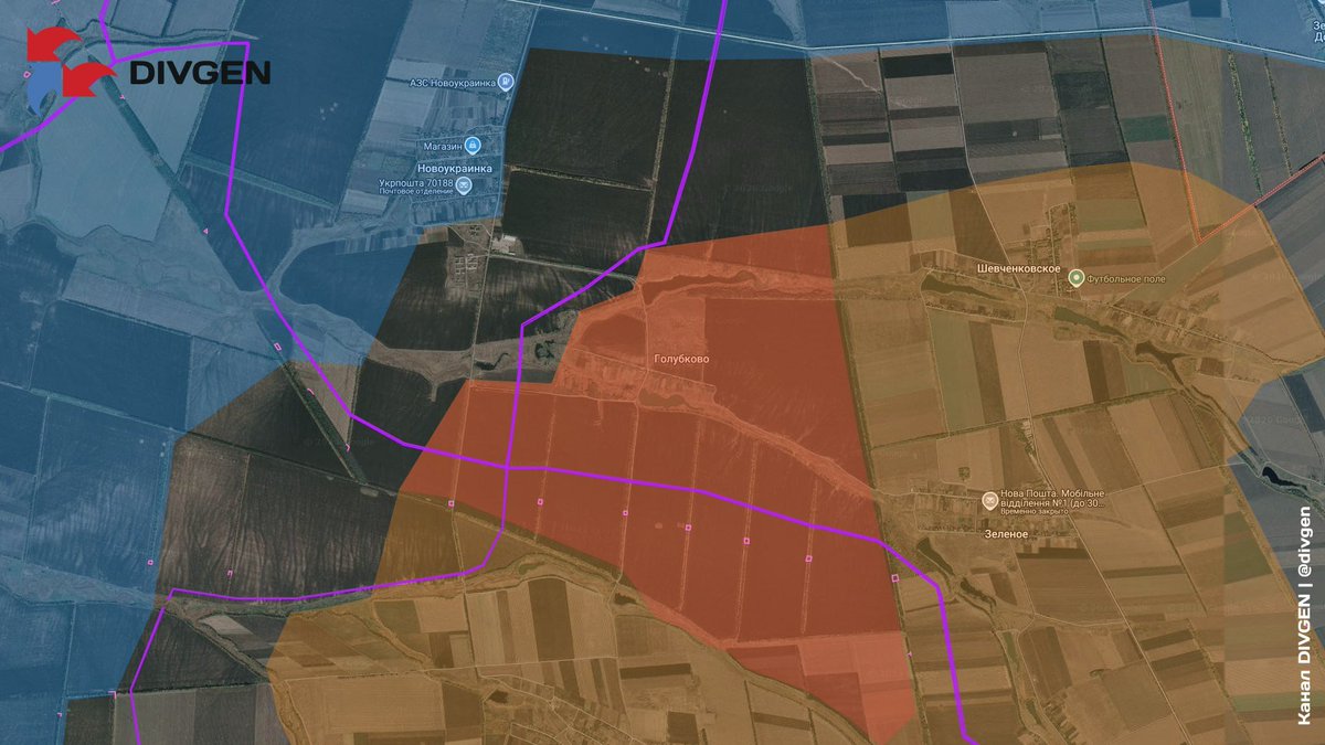 GeromanAT's tweet photo. 🇷🇺 Units of Group of Forces East have taken control of the village of Golubkovo in the Zaporizhia region. https://t.co/EOFDhAzHUu