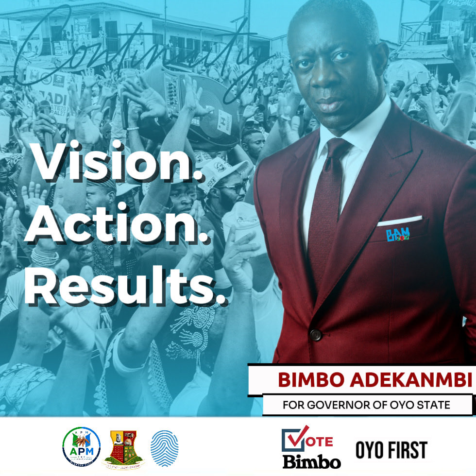 BAM_2027's tweet photo. Oyo State isn’t a project for trial and error.
Vision. (See the future)
Action. (Do the work)
Results. (Deliver the proof)
If you’re ready to see execution over excuses, this is your movement.
Bimbo Adekanmbi for Governor.
#BimboAdekanmbi #OyoState #Governor #NigerianPolitics #YouthInPolitics #BAM2027