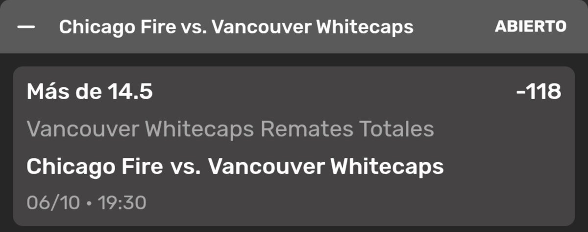 HF_Picks's tweet photo. 🆚️ 2 picks 
📝 Goias over 14.5 remates / Vancouver over 14.5 remates 
📊 -115 , -118 
💰 1U c/u 
#Picks #Apuestas https://t.co/Rbz0sfOeLn