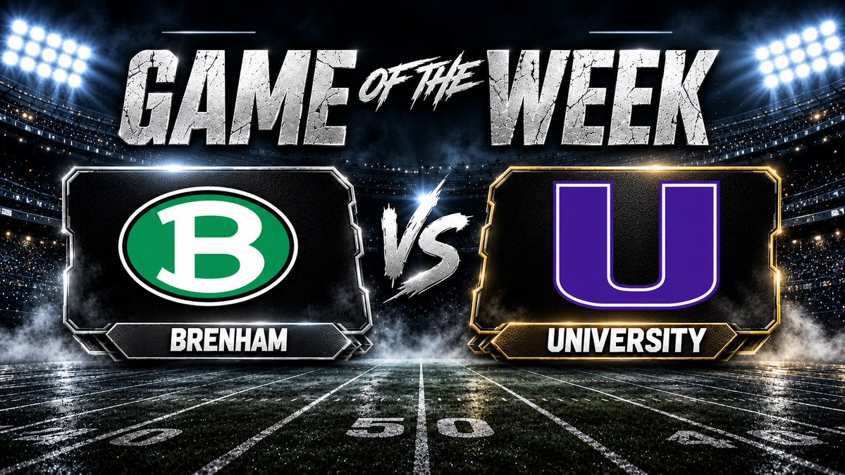 EpicMediaProd's tweet photo. This Friday, October 9, I’ll be on the sidelines recording Brenham vs. University! 🏈🔥

📍 Brenham vs. University
📅 Friday, Oct. 9
🎬 Full game coverage, highlights, big plays, and postgame content coming soon!

Should be a good one under the lights! 👀🏟️ https://t.co/W9oEi48D9y