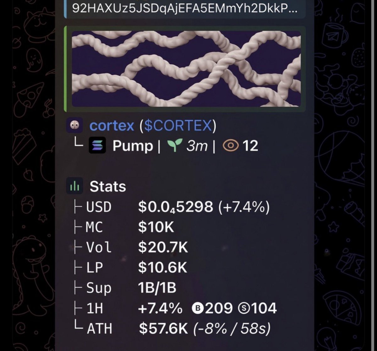 Babaae_printt's tweet photo. Entry on $CORTEX 🍃 

92HAXUz5JSDqAjEFA5EMmYh2DkkPFkggos3PqBaGpump https://t.co/OSzRdDcVEx