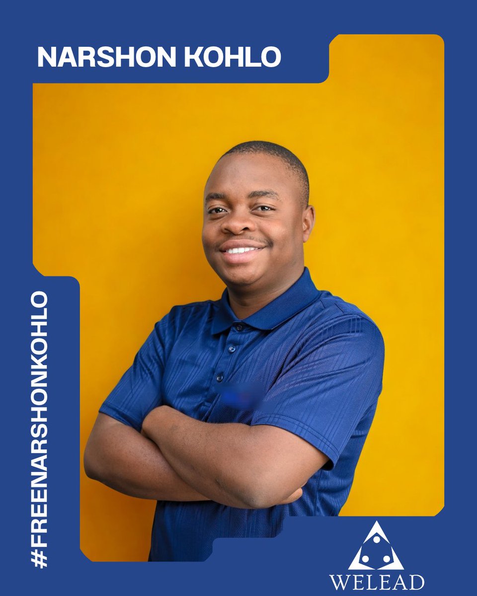 weleadteam's tweet photo. 🟦 Solidarity Message: We stand with young people in Zimbabwe in calling for clarity regarding the reported detention of youth leader Narshon Kohlo (@Che_Guevara_ZW ), who was reportedly taken to Budiriro 2 Police Station yesterday.

 🗓️At the time of this statement, young people say they are still awaiting clear information about any charges.

🎯Concerns have also been raised about alleged threats relating to the National Prayer for Peace, Justice and Progress, following a reported phone call received by Kohlo. We urge the relevant authorities to provide transparent information and to uphold his rights and due process.

➡️As we await further updates, we stand in solidarity with Narshon Kohlo, whom we know as an active young citizen, constitutionalist, and youth advocate.

🎯Young people must not be silenced. They should have safe, meaningful opportunities to engage in dialogue, raise concerns, and propose solutions that help build a nation inclusive of all demographics.

#Solidarity #NarshonKohlo  @ropamakumire @MakomboreroH @bbmhlanga @molokele @UNYouthAffairs @MateteYoung @OpenSociety @ImpunityWatch @ObserveImpunity @amnesty_zim @amnesty @hrw @crdefenders @fidh_un @FordFoundation @macfound @NAYOZimbabwe  @YetTrust  @tafireitakaedza  @GodsFlower_ @GlenDhliwayo  @glanyline  @tapiwa_chiriga @BorisCde @johncollinsZW  @euinzim @GIZAfricanUnion @RetzlaffCh @NawagunaS  @ngadziore @MalemaZw @LenonMount  @marko_muropa @namataik_  @_DASonline @DanaiDChirawu   @nangozimbabwe  @NicolaWatson13 @eva_tarie @ZimRightsLIVE  @PhilFungurai   @advora_1  @AnnahSande @gladyshlatywayo  @Mhukatakunda