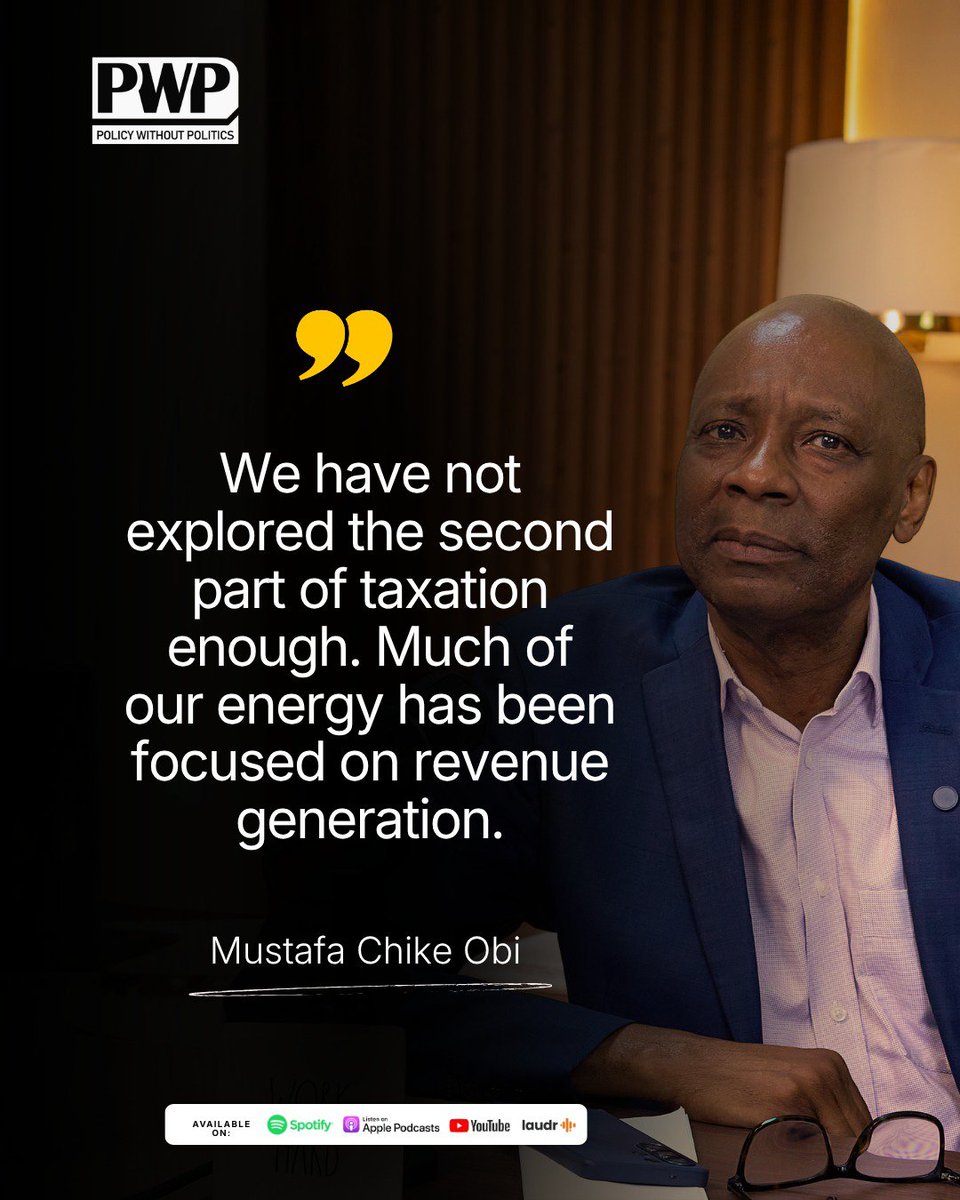 PWPpulse's tweet photo. Effective tax policy requires shifting focus from mere revenue generation to building transparent public trust.

When value-added taxes remain regressive and place an undue burden on the private sector, sustainable economic development depends on fiscal accountability and strategic reform.

#PolicyWithoutPolitics #PWP #TaxPolicy #MustafaChikeObi #DrKenIkpe