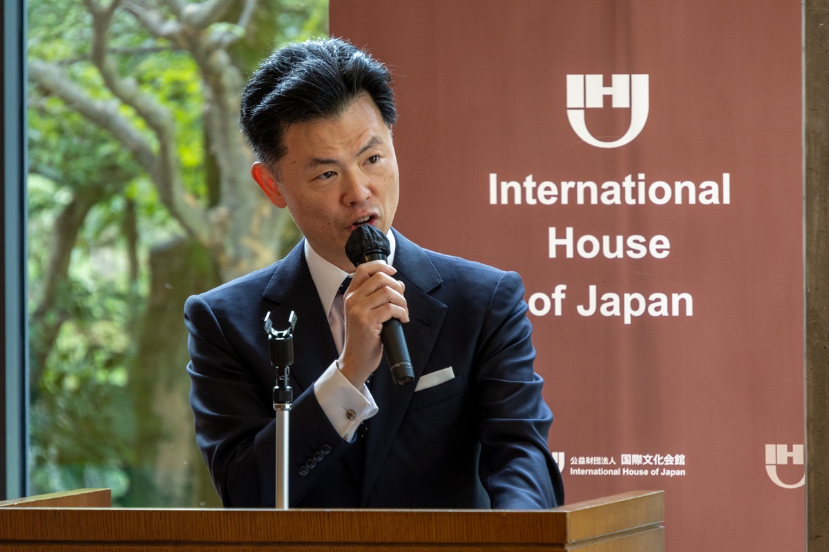 IHJ_Program's tweet photo. 10月6日、デビッド・マコーミック米国上院議員をお迎えし、Fireside Chatを
開催しました。進行は朴喆熙 特別顧問（元駐日韓国大使）。

日本製鉄のUSスチールへの投資、防衛と技術と投資の交差点、AIが生む電力需要、
そして11月の中間選挙まで、1時間にわたり率直な議論が交わされました。

#国際文化会館 #日米関係