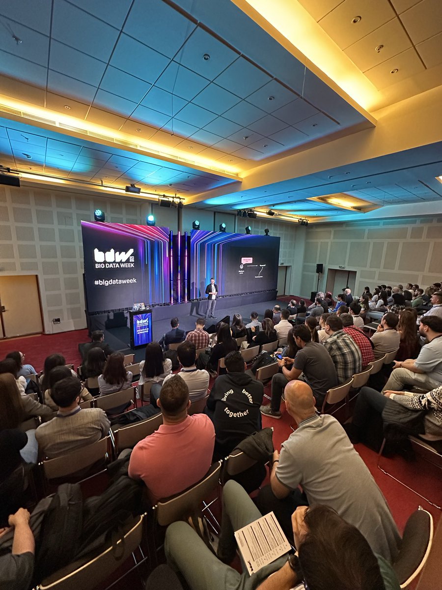 bigdataweek's tweet photo. 🔵 Eugene Klyuchnikov explains how @Zalando moved ~100 teams and dozens of pipelines to a new stack in three months, using AI-driven automation and flexible adoption paths. The case reports 52% lower compute costs. #bigdataweek #bdw2026 #bdwbucharest https://t.co/3N3i18XYt2