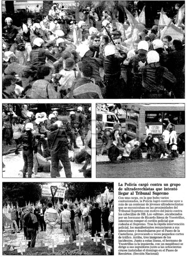MasRazonqUnSant's tweet photo. #6octubre 1997

Militantes de AuN y otros patriotas recibimos a HB-ETA en el Tribunal Supremo

Fuimos apaleados por la policía del #Régimendel78

Gobernaba el PP de Aznar, ministro interior, Mayor Oreja

Hoy ETA está en todas las instituciones gracias a TODO el R78

Todo en orden https://t.co/SDjnAWZjNo