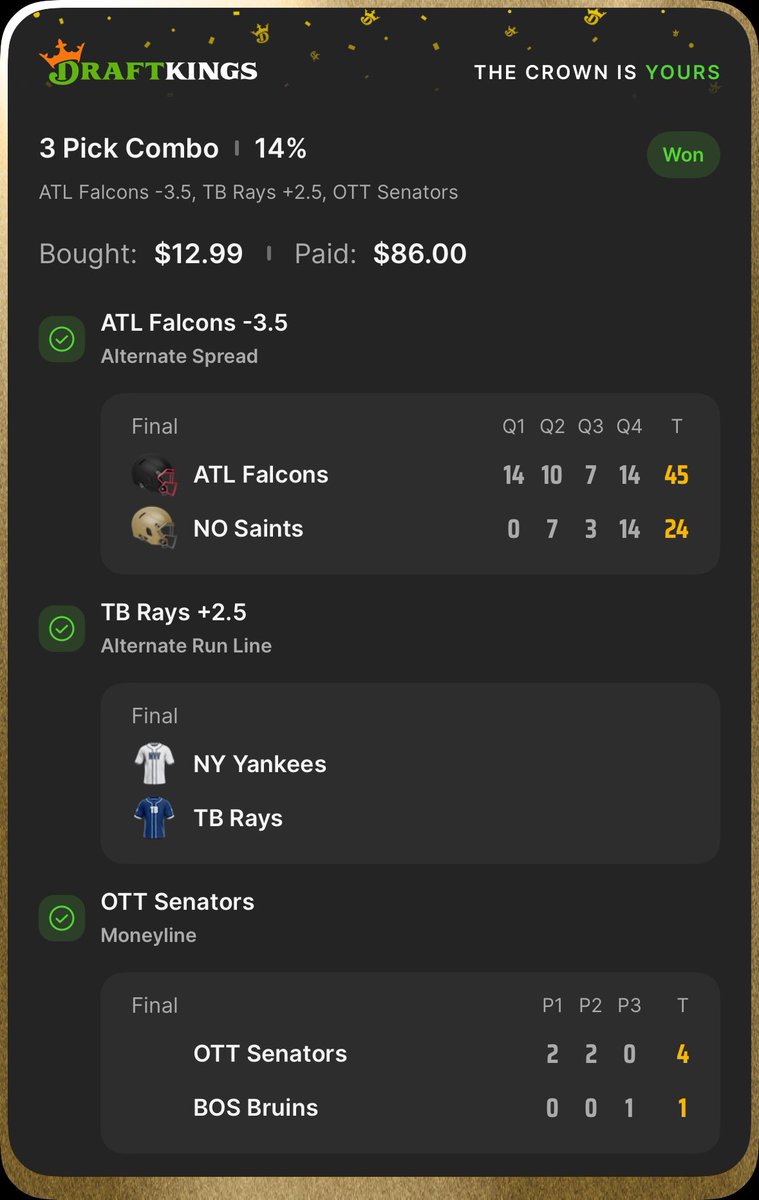 EGG_173's tweet photo. SUBS GOT HUNGRY SO THEY ATE
โ
โ
๐งน๐งน SWEEP US
@MoOfItOFFICIAL @ILYCOOLCAT @Sanskar_4112 @M4stertigerrr
#SportsBettingX #ScriptedSports #MLB #NFL #NHL #MLBParlay #NFLProps #NFLPredictions #NHLPicks #NHLBetting #MOOFIT https://t.co/lhyJDR9z2f