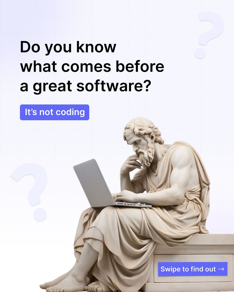 codeandcore's tweet photo. Everyone wants to jump straight to coding. The best teams don't. 💡

Goals. Users. Tech. Scale. Solve these first, and the code gets a whole lot easier.

Code is the solution. Strategy is the foundation.
📩 hello@codeandcore.com
#CodeAndCore #SoftwareDevelopment https://t.co/lPbwrJjYTV