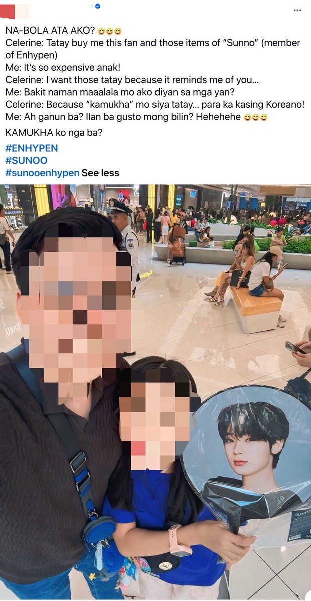 ksncrown's tweet photo. THIS IS SO FUNNYDHHDHDHD cute little baragi asking her father to buy sunoo merch for her 😭💕 https://t.co/xUFvdsOz7C