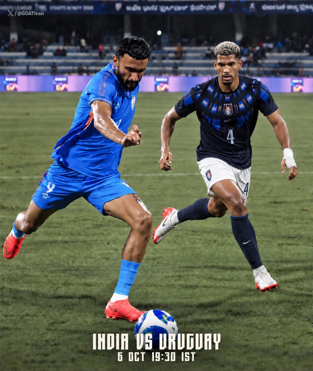 GOATlessi's tweet photo. 🇮🇳 Blue Tigers World Cup Calculations! 🐯⚽️
After a historic 1-1 draw vs Panama 🇵🇦 and a tough 0-4 loss to Brazil 🇧🇷, India has 1 point with a -4 GD.
Here’s how India can still qualify for the Round of 32 👇 https://t.co/GptMbbj6bs