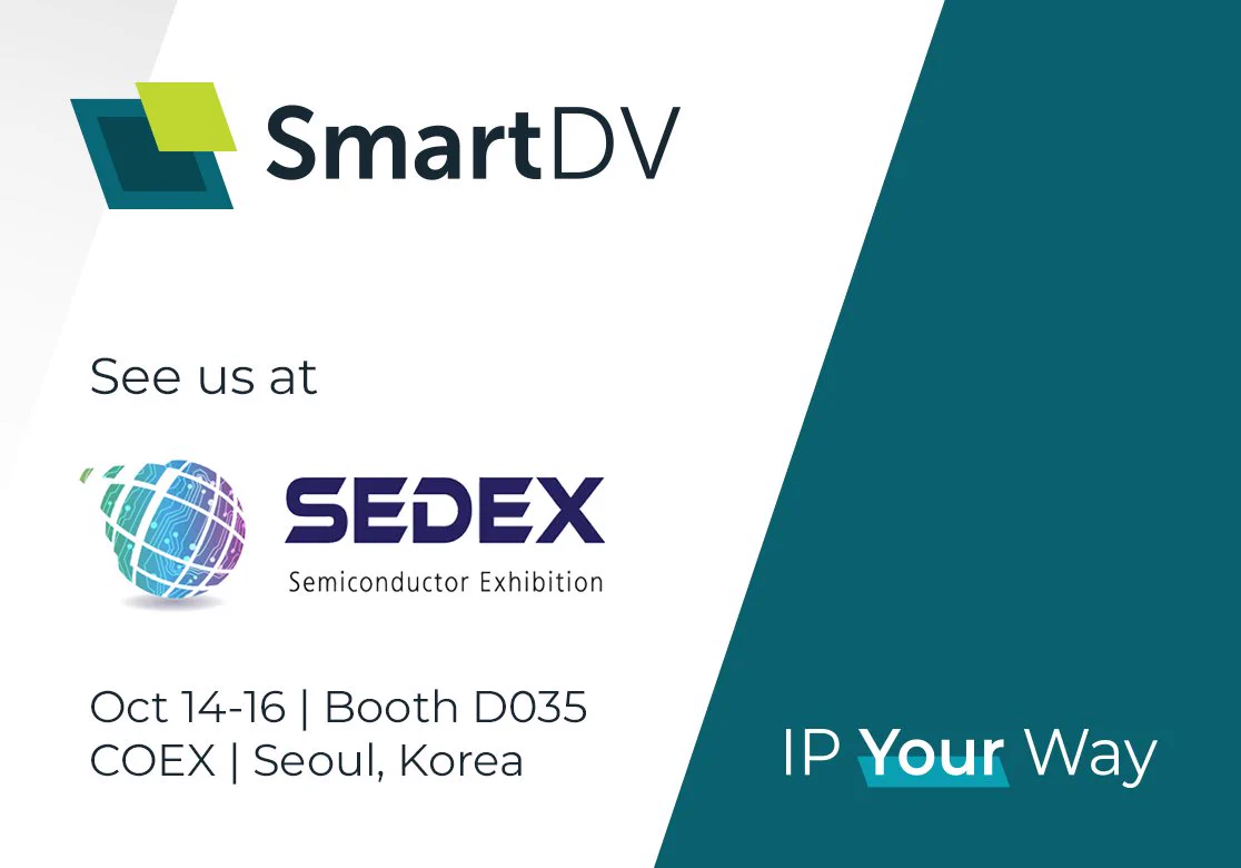 See SmartDV at SEDEX 2026 | Oct 14-16