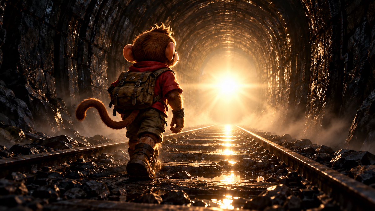 metasapiens101's tweet photo. Tünelin ucunda ışık göründü.

Boğa mı geliyor, tren mi geliyor henüz belli değil.

Kriptoda hangisi olduğunu genelde çarpınca anlıyoruz 😅 https://t.co/F1DEQCFUhg