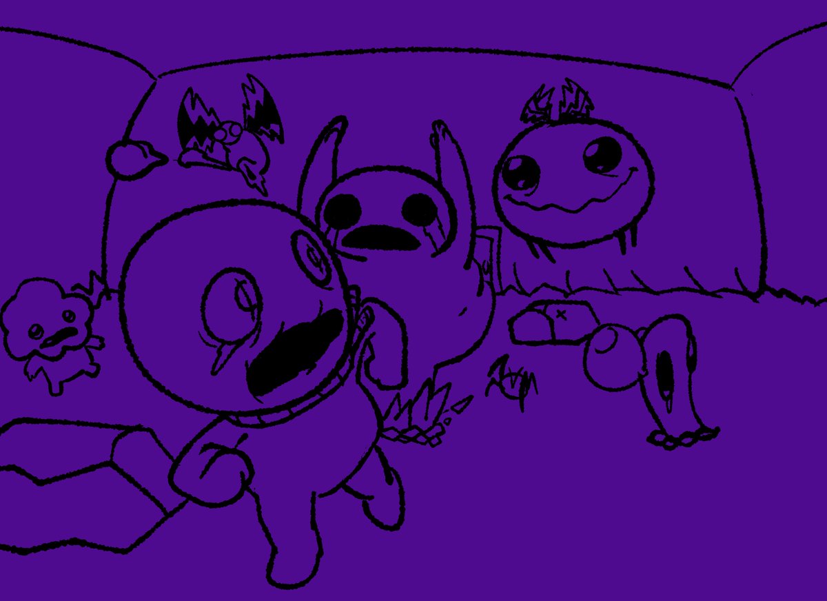 pyrapantsus's tweet photo. Probably not finishing this one, but one of my 'tober drawings for #tober2026 There's more doodles I'm probably gonna upload all at once- one of them I wanted to finish but I didn't save it when I restarted my pc... curse you off-kelter CSP autosave.

Drew a #bindingofisaac art https://t.co/xcQhKG48YU