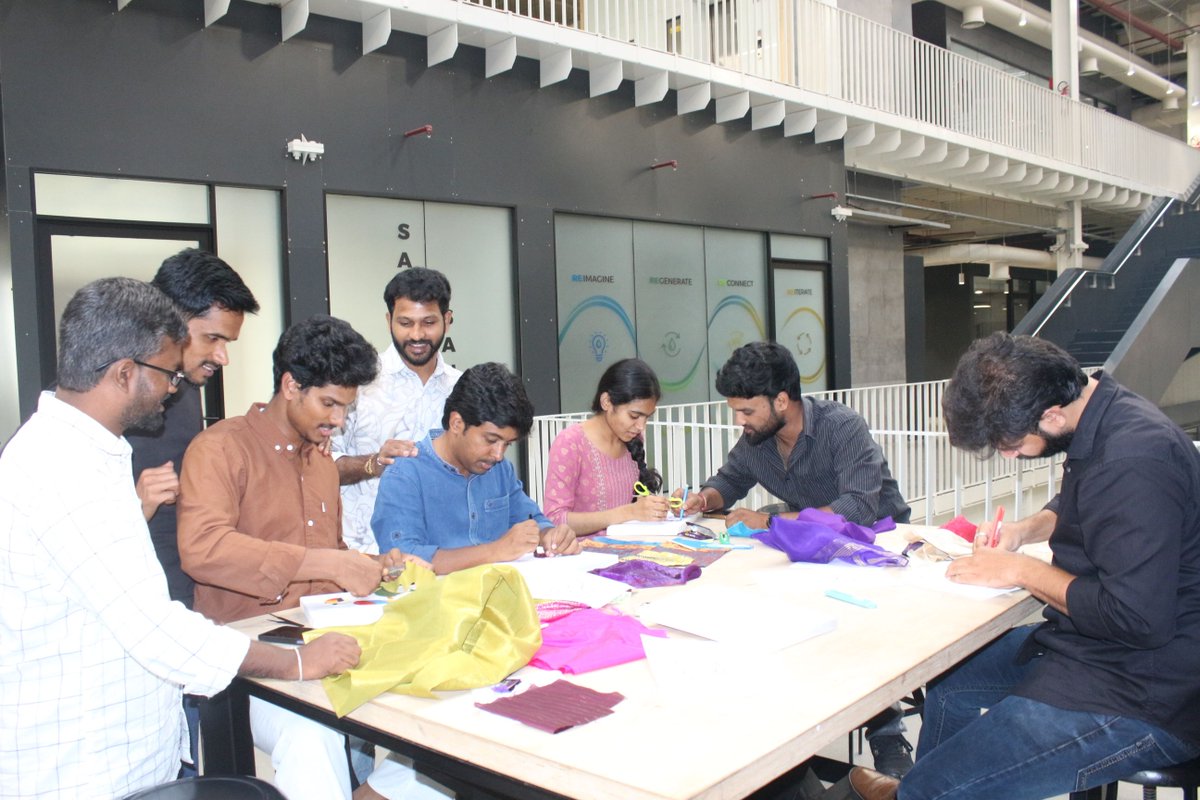 TWorksHyd's tweet photo. No template, no right answer. Just fabric and an evening to experiment.

At T-Works, we recently spent an evening exploring Kinusaiga, a Japanese fabric art technique where pieces of cloth are arranged to create a design.

Led by Madhuri Medisetti, the workshop gave everyone the freedom to work at their own pace, play with textures and patterns, and create something of their own.

Experimenting with unfamiliar materials is part of how we think about making.

Want a hands-on workshop like this for your team or institution? DM us 

@Min_SridharBabu  @AnveshReddy_TG  @DigitalMediaTG  @TGRising2047  @CPRO_TGCM  @jogitanikella