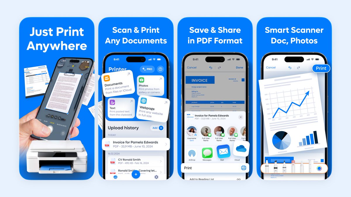 ScreensLab's tweet photo. App Store Screenshots · Smart Printer App
We design screens that convert 🚀 https://t.co/kPMTiFDVTC