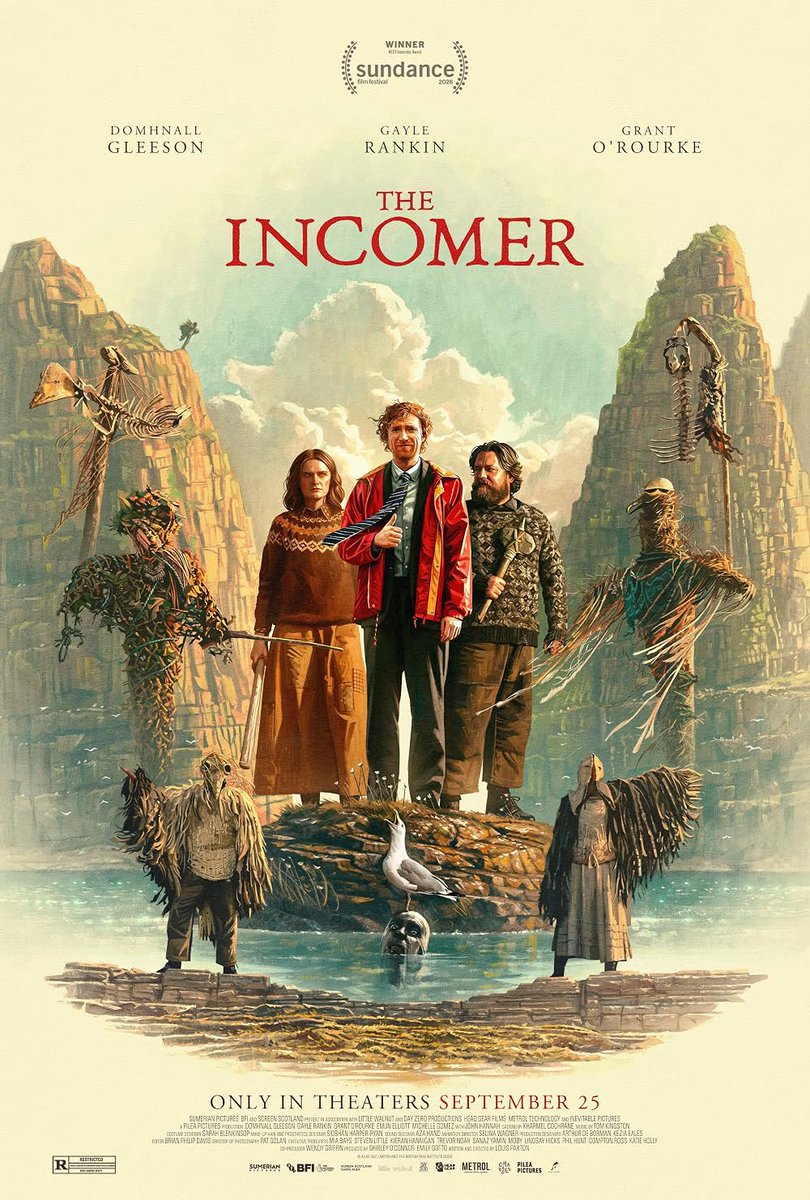 FrankMalfitano's tweet photo. FILM OF THE DAY: Offbeat new droll vividly acted ultimately emotionally affecting #Scottish #comedydrama about Government bureaucrat sent to evacuate oddball brother & sister from small island they alone inhabit #TheIncomer #GayleRankin #DomhallGleeson #GrantORourke #EmunElliot https://t.co/w369Akwf6s