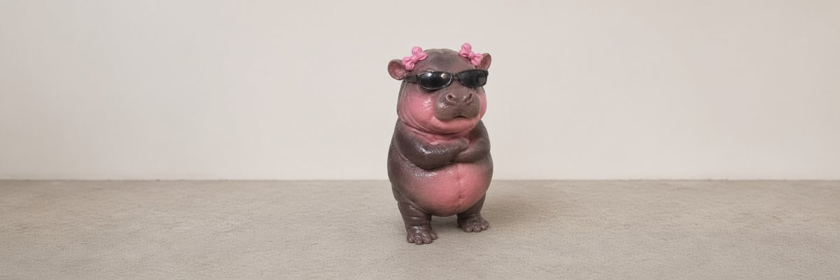 lou_slims's tweet photo. While everyone is distracted with Sword Cat.....  

There’s an AI hippo going just as viral named Pippo!! 🦛   he’s a cute baby hippo who does random AI slop dancing, playing around, just doing cute shit..    

But Pippo isn’t new. She’s an OG social media meme character pulling MILLIONS of views on Instagram alone, with thousands of comments every day..    

Pippo season! Dex at 15k  

https://t.co/mEZqEvsM3i