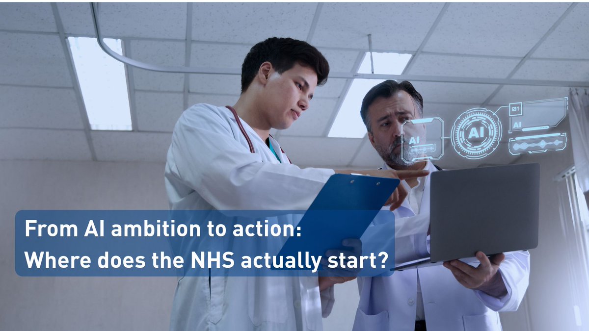 HealthInnovWM's tweet photo. 🤖 Maybe the NHS is asking the wrong question about AI.

Instead of “Where can we deploy AI?”, should we ask: “What problem are we trying to solve?”

Iram Nazir from @SCC_UK explores moving from AI ambition to action.

👉 Read the blog: https://t.co/x77M1gggTR https://t.co/8fNb4F6mXd
